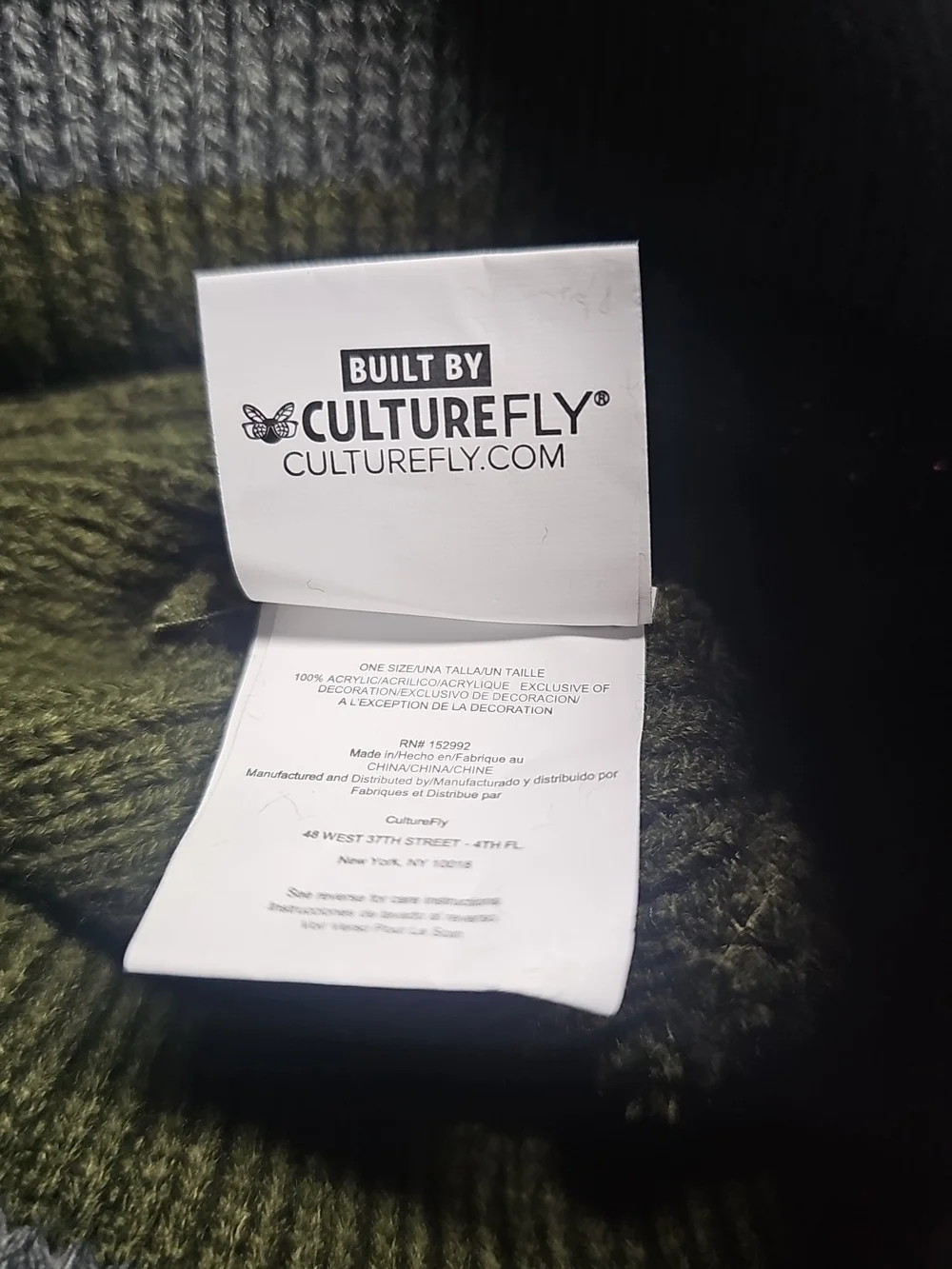 Supernatural Olive Green Knit Cuffed Beanie